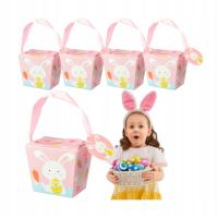 WIELKANOCNE PUDEŁKO NA SŁODYCZE ZABAWKI ZESTAW 4 SZT różne kolory