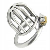 Nakładka na penisa klatka męski pas cnoty srebrna sex zabawki BDSM metalowy