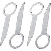 2× Klucz wyjmaki do radia 4 szt. stalowe uniwersalne