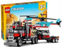 LEGO CREATOR 3W1 31146 CIĘŻARÓWKA Z PLATFORMĄ I HELIKOPTEREM