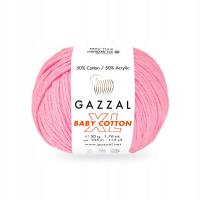 Włóczka Gazzal Baby Cotton XL 3468 - róż