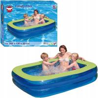 Надувной бассейн надувной семейный счастливый народ 2 камеры 200x150x50cm