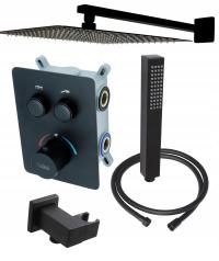 ZESTAW PRYSZNICOWY PODTYNKOWY CLICK ESTIVA CZARNY TERMOSTAT DESZCZOWNICA
