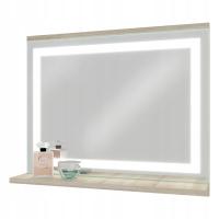 Зеркало для ванной со светодиодной подсветкой и полкой 50x60 DAB sonoma