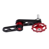 Pojedynczy owalny napinacz łańcucha Chainring konwerter Seeker 11t czarny+czerwony