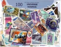 Zestaw 100 znaczków pocztowych - KOSMOS