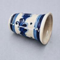 RĘCZNIE MALOWANY KAMIONKOWY KUBEK