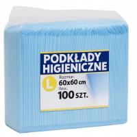 Podkład do przewijania w płatach 60 cm x 60 cm 100 szt. Podkłady chłonne