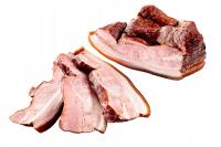 ДЕРЕВЕНСКИЙ БЕКОН ПРОСТОЙ СОСТАВ 0,5 КГ ТРАДИЦИОННЫЙ КОПЧЕНЫЙ