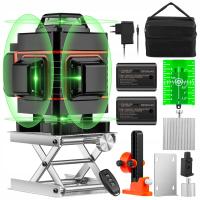 16 LINII POZIOMICA LASEROWA PŁASZCZYZNOWA LASER KRZYŻOWY 4D TORBA