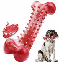 MOCNA zabawka dla psa DUŻA LANA KOŚĆ zapachowa z wypustkami