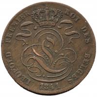 45468. Belgia - 5 centymów - 1841r. (podgięta)