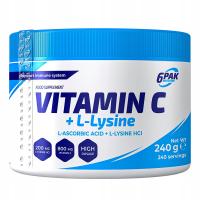 6pak витамин C L-лизин 240g
