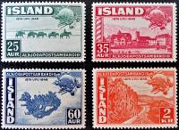 ISLANDIA - 1949 - Mi 259-262 - UPU xx