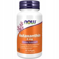 NOW Foods Astaxanthin 4mg ORGANICZNA ASTAKSANTYNA WZROK 90kap