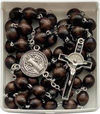 ДЕРЕВЯННЫЕ ЧЕТКИ КРЕСТ СВЯТОГО БЕНЕДИКТА МЕДАЛЬОН СВЯТОГО БЕНЕДИКТА