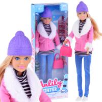 Anlily модная кукла в зимней одежде сумочка ЗА4302