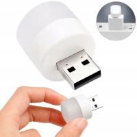 MINI LAMPKA USB 5V 1W Dioda LED WEJŚIE USB LAMPKA NOCNA BIAŁE ŚWIATŁO