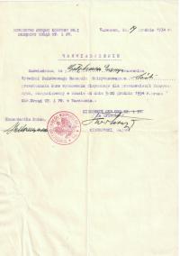 Kazimierz Kierkowski ppłk WP - Anders - odręczny autograf 1934