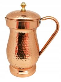 Dzbanek miedziany tradycyjnie młotkowany 2,2l kuty nr4 - kolekcjonerski