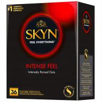 UNIMIL SKYN INTENSE FEEL ПРЕЗЕРВАТИВЫ БЕЗ ЛАТЕКСА КОРОБКА 36 МЕГА ВКЛАДКИ