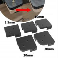 5x Przyrządy do ZAOKRĄGLANIA rogów blatów frezarką ZAOBLANIA FREZARKĄ