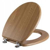 Deska sedesowa WC Natural Multi MDF wolnoopadająca jasny brąz