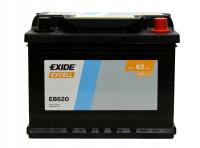 Akumulator Exide Excell 62 Ah 540 A EN EB620 prawy plus