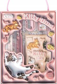 ZESTAW ARTYKUŁÓW SZKOLNYCH W PUDEŁKU 1-3 KLASA PRZEDSZKOLA RÓŻOWY PREZENT