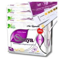 Shuya Health Daily хлопок гигиенические прокладки 10 шт. Набор из 3 упаковок