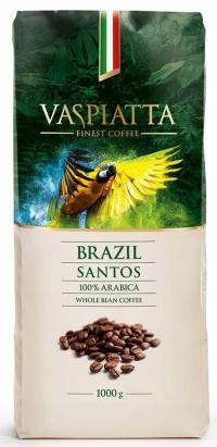 Kawa Vaspiatta Brazil Santos ziarnista 1 kg