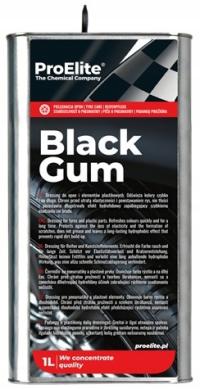 Czernidło do opon ProElite Black Gum 1L + Gąbka