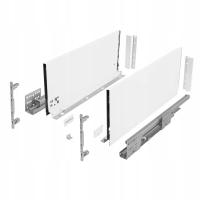 Hafele MATRIX S тонкий 3D ящик белый 500 мм высокий H199 тихий замок 35 кг