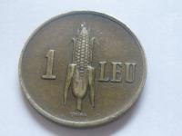 nr1354 Rumunia Stara Moneta 1 Leu 1938 Kukurydza