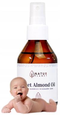 OLEJEK ZE SŁODKICH MIGDAŁÓW DLA NIEMOWLAKA NOWORODKA ATOMIZER duży 100ml