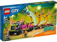 LEGO CITY 60357 STUNTZ CIĘŻARÓWKA I OGNISTE OBRĘCZE zestaw klocków +6 lat