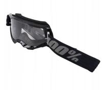 GOGLE CROSS QUAD ENDURO 100% PROCENT STRATA 2 CZARNE BLACK CROSS