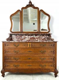 Стильный туалетный столик Louis rocaille мрамор A55