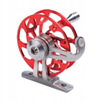 Kołowrotek do łowienia pod lodem 3 kg Drag Portable na tratwę Oszczędność pracy Wędkarstwo muchowe Czerwony