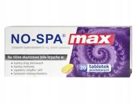 No-Spa MAX drotaweryna ból brzucha skórcz mięśni gładkich 20 tabletek