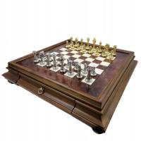 Эксклюзивные шахматы Italfama из позолоченного металла