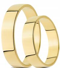 Золотые обручальные кольца плоская пара 333 5 мм хит фиксированная цена