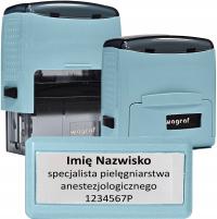 Фирменный, именной, медицинский штамп - ваш логотип-Wagraf B2s до 4 строк