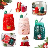 KUBEK ŚWIĄTECZNY ZESTAW 3 SZT. X 400ML NA ŚWIĘTA BOŻE NARODZENIE - 3 WZORY