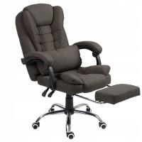 Тканевый офисный стул для ног GIOSEDIO NBR003 коричневый