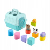 Fisher-Price Pets Sorter Transporter Zabawka dla niemowląt klocki HTW93