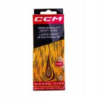 CCM Proline Sznurówki woskowane Żółte 274cm
