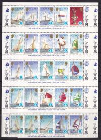 WYSPY SALOMONA ** Mi 579-628 America's Cup żaglowce jachty ARKUSZ