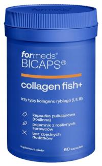 ForMeds BICAPS COLLAGEN FISH+ fish 3 Typy Kolagenu Rybiego KWAS HIALURONOWY