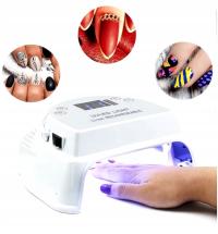 LAMPA UV DO PAZNOKCI 64W MANICURE PEDICURE WBUDOWANA BATERIA 7000MAH UV/LED